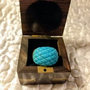 Jay King Turquoise Blue Textured Ring